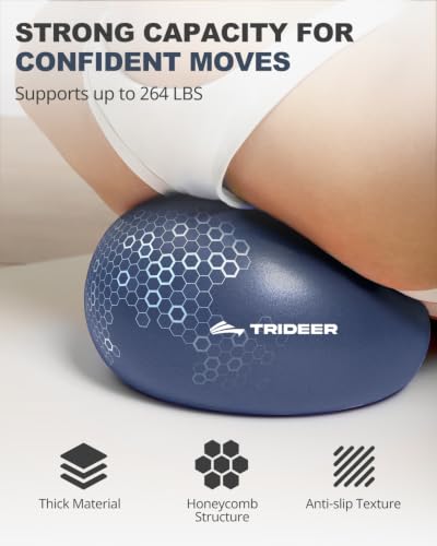Trideer Yoga Ball for Exercise, Pilates, Core & Balance Training, Stability Ball for Pregnancy & Birthing Prep, Physical Therapy, Daily Stretching, Office Chair for Active Sitting, Quick Pump Included - Image 4