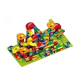 Mini Marble Run Building Blocks for Kids, STEM Toy Building Bricks Set for Boys & Girls, Classic Educational Marble Run Toy Set for Kids, Birthday (336 PCS)