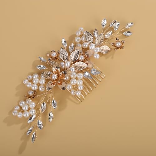 Peine de cristal con brillo para boda Octwine miniatura 3