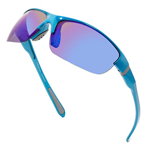 Image of VITENZI Sunglasses for Men and Women Trendy and Cool Sun Glasses, Retro Vintage Wrap Around Sport Shades Rome