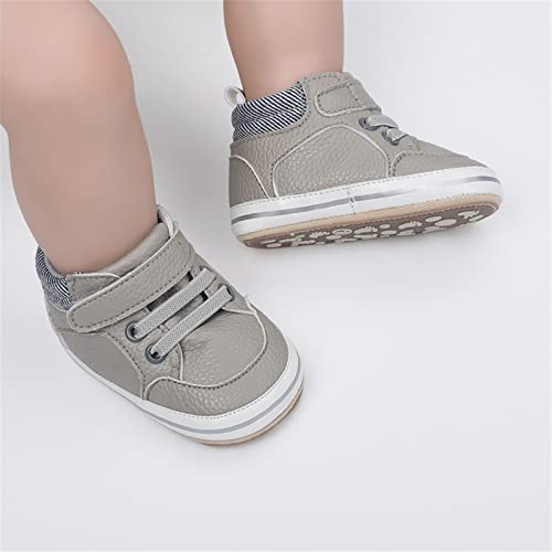 Image of RVROVIC Baby Boys Girls Anti-Slip Sneakers Soft Ankle Boots Toddler First Walkers Newborn Crib Shoes