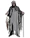 Produktbild Funny Fashion Halloween Umhang mit Kapuze | Grau - Gruseliges Ghul Tod Zombie Geister Kostüm Robe Cape Gewand Cosplay Fasching Vampir Mittelalter Verkleidung Karneval