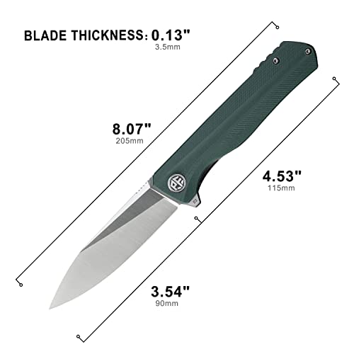Image of Petrified fish PF818 3.54 inch D2 Steel Satin Blade Pocket Folding Knife