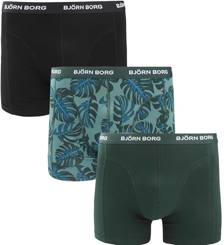  Björn Borg Boxer da uomo elasticizzati in cotone (confezione da 3)