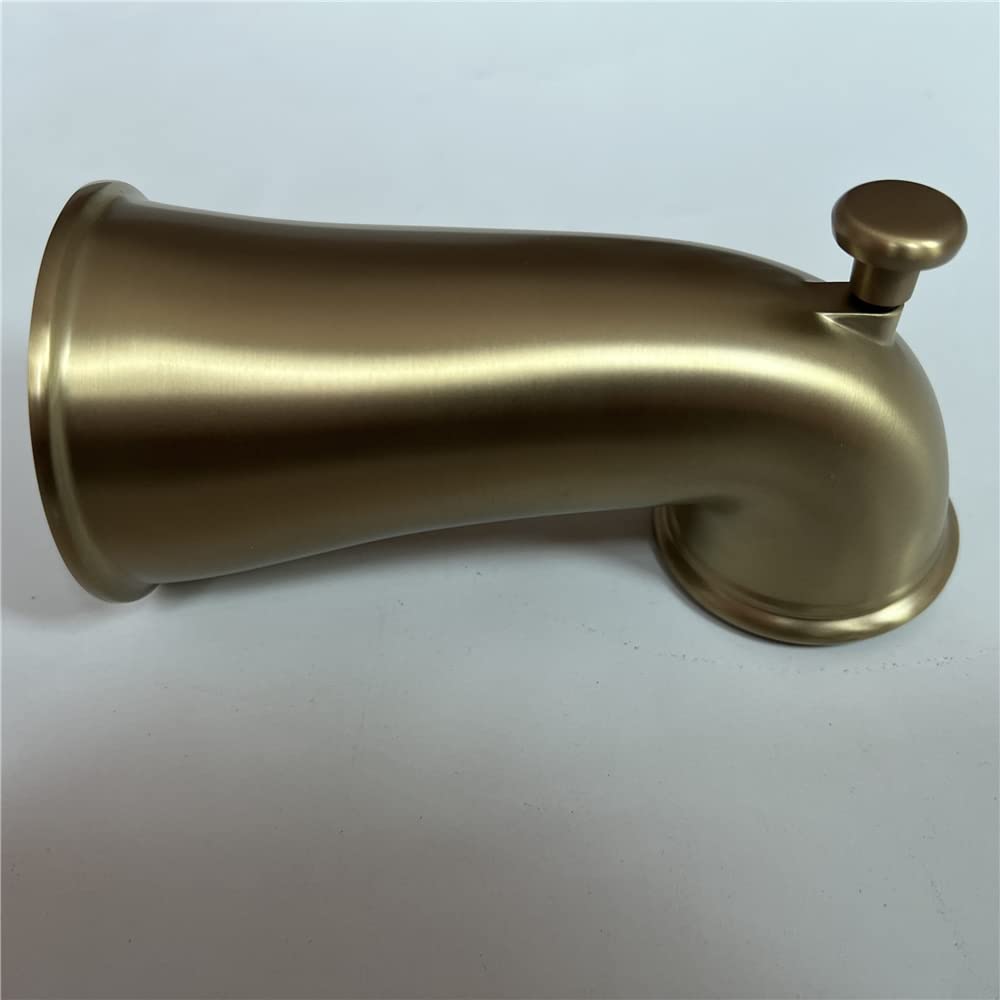 Weirun Badewannen-Auslauf Mit Diverter – 15,2 Cm Gebürstetes Gold Für 1/2 Zoll Kupferrohr