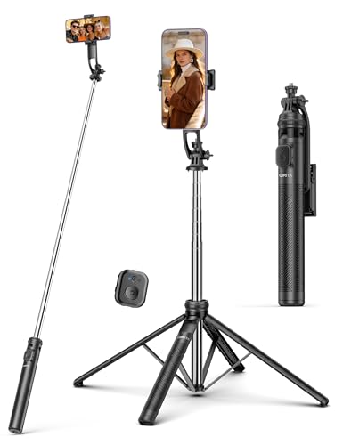 ASTUCE PER SELFIE QUADRIPIEDE: Base integrata a forma di ombrello con quattro gambe e base estendibile ponderata, offre maggiore stabilità rispetto ai tradizionali bastoni per selfie. Combina le funzioni di bastone per selfie, treppiede e supporto da tavolo per smartphone. Le quattro gambe regolabili e il design estendibile si adattano a vari ambienti, riducendo l'ingombro. La manopola permette di bloccare le gambe e regolare l'altezza del supporto