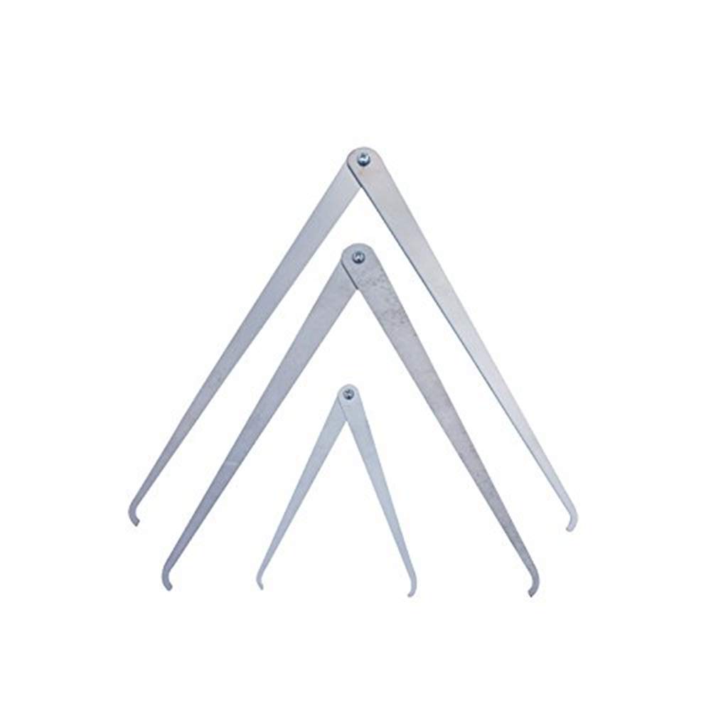 COMIART Straight-Leg Stainless Steel Caliper Clay Sculpture Ceramic Measuring Pottery Tools Set 4" 8" 10"