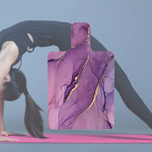 Foto von Perfeclan Gymnastik Pilates Matte für Reformer Fitness, Wildleder Yogamatte, rutschfeste Meditationsmatte waschbar für Fitness Sport Training, 99.6x61x0.15cm, Stil D