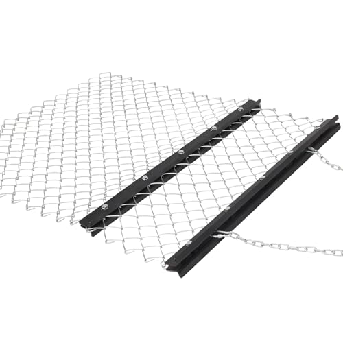 Robuste Kettenegge für ATV/UTV/Traktor 1,8 m x 1,5 m – Effiziente Bodenbearbeitung und Rasenpflege – Langlebige Schleppnetz-Konstruktion – Geeignet für Garten, Landwirtschaft und Kiesauffahrten