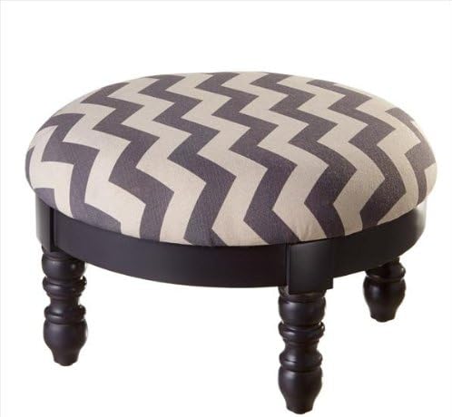 Grey Chevron Foot Stool.