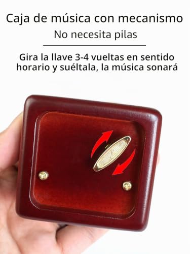 Miniatura 3 de Sinzyo Queen-Bohemian Rhapsody Caja De Música De Madera Vintage Navidad San Valentín Cumpleaños Regalo Caja De Madera Con Tema Rojo-Bohemian Rhapsody