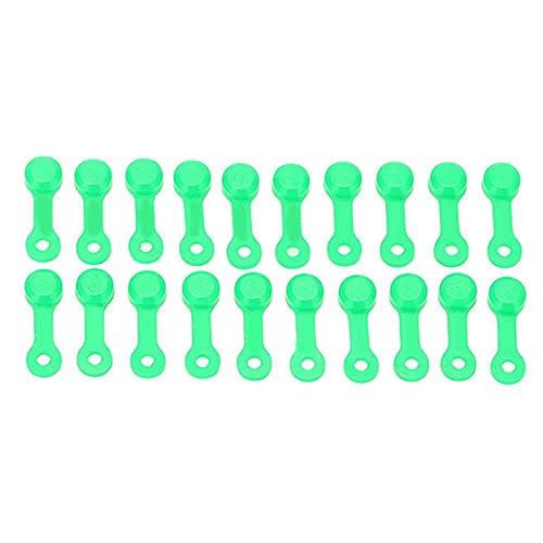 cardyven 20PCS Brake Bleeder Cap, Silicone Grease Fitting Caps Car Brake Bleeder Screw Cover with Keeper for Cars Motorcycles Bicycles Accessories (Fluorescent Green (Light-Light Version))