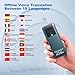 Language Translator Device No WiFi Needed,139 Languages Offline Online Voice Photo Translation,Portable Two-Way Instant Translator,High Accuracy Real-Time（0.5s） for Travel,Business,Learning (Blue)