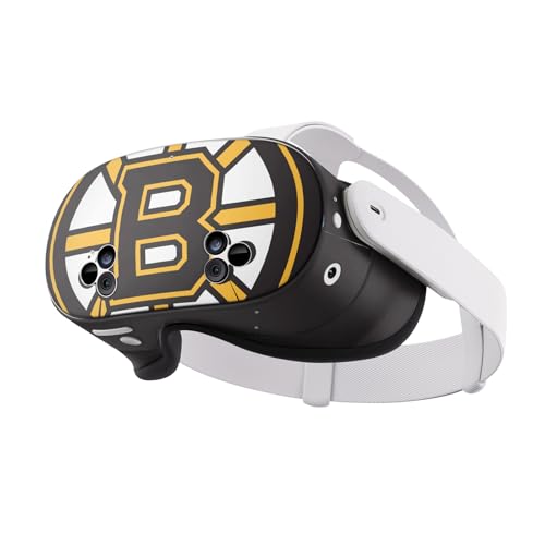 Head Case Designs Officially Licensed NHL Oversized Boston Bruins Vinyl Sticker Skin Decal Cover Compatible with Meta Quest 3S