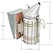 Blisstime Bee Hive Bee Smoker Stainless Steel with Heat Shield Beekeeping Supplies and Equipment