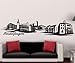 Produktbild Wandtattoo Sindelfingen Skyline Aufkleber Stuttgart Wand Stadt Deutschland 1M196, Farbe:Gold glanz;Größe ( Länge):100 cm