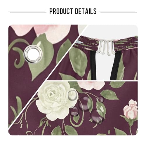 Capa para corte de cabello flores retro impermeable profesional para barbería con cierre ajustable de broche para estilizado y peluquería miniatura 4