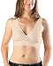 Kindred Bravely Extra Soft Organic Cotton Wireless Nursing & Maternity Sleep Bra (Beige, Medium)