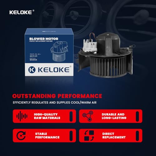 Image of KELOKE Front HVAC Heater Blower Motor Fan Compatible with BMW
