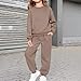 Girls Sweatsuit 2 Piece Outfits -Solid Color Sweatshirts and Sweatpants with Pockets Fall Winter Fashion Jogger Sets