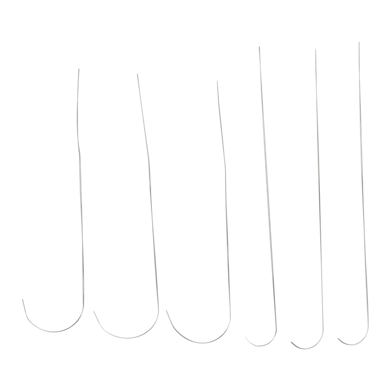 HOODANCOS Beading Needles Set 6pcs Stainless Steel Needles for Bead Making for Jewelry Crafting