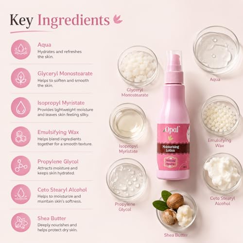 Image of OPAL Moisturising Lotion 100ml Combo Pack of 3 | Deep Moisture Body Lotion for Dry Skin Women & Men | Winter Body Lotion for Daily Use | Non Greasy Moisturizer Lotion for Body