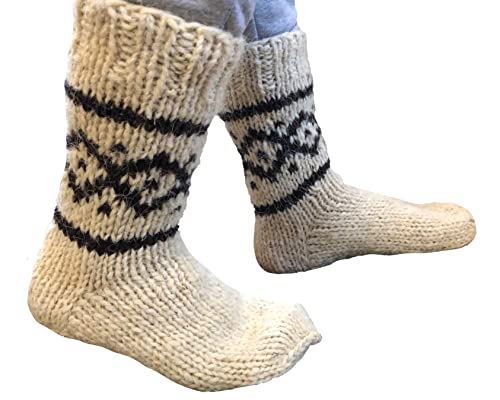 Hand Knitted Woolen Socks, Made In Ukraine Men's/Women's handmade made of natural wool, Large Sizes, Extra Thick, Bed wool socks, Winter socks, Warm socks, Cozy socks for hiking