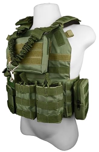Colete Tático Modular Operacional Paintball JA Rio Militar Verde Oliva