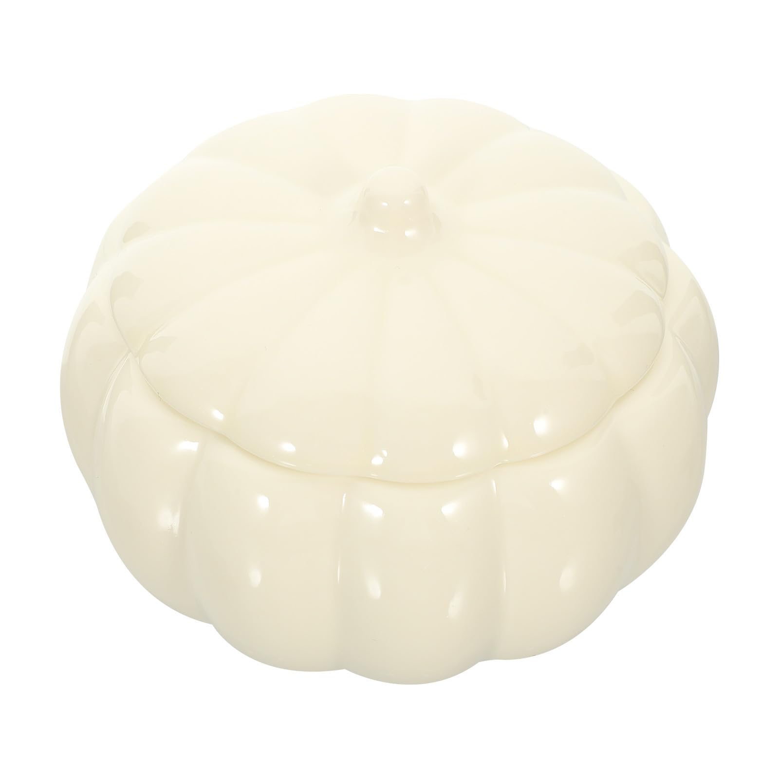 Tarro de almacenamiento de cerámica blanco GALPADA de 200ml con forma de calabaza para cocina