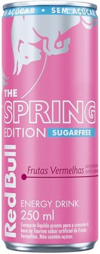 Red Bull Energ&eacute;tico, Spring Edition, Frutas Vermelhas, Sem A&ccedil;&uacute;car 250ml