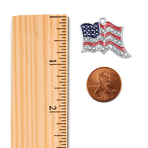 Inspired Silver N-65877 American Flag Silver Toggle Chain Necklace For Women - Unique Pendant Chain Necklace Jewelry Gift - Women'S Necklace Charm thumb #1