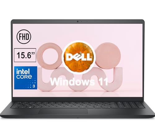 Dell 15.6 Inch FHD Laptop | Intel Core 3 100U, Quad-Core Processor, Up to 4.7GHz | 16GB RAM, 2TB SSD | Win 11 | Carbon Black | AI Noise-Reduction Microphone | Mechanical Camera Shutter | WiFi 6
