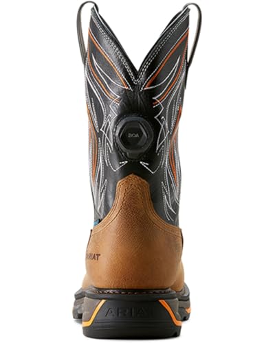 Ariat Men's Big Rig BOA Waterproof Composite Toe Work Boot, Natural Tan/Black, 9.5 Extra Wide3