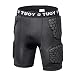 TUOY Padded Compression Shorts, Padded Vest Rib Hip and Thigh Protector for Football Paintball Basketball Ice Skating Rugby Soccer Hockey and All Other Contact Sports