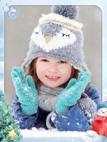 Image of EBOOT 3 Pairs Winter Kids Gloves Warm