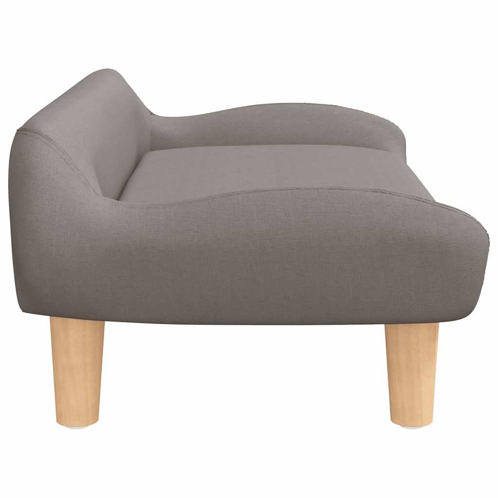 Sofa dziecięca, kolor taupe, 70 x 40 x 24 cm, materiał do pokoju dziecięcego, meble ze stabilną ramą, dla dzieci w wieku 3-6 lat, zajmuje mało miejsca i jest wygodna na relaksujące chwile