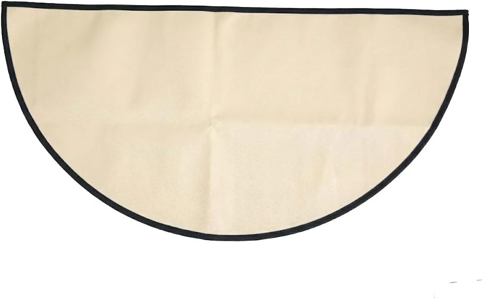 Fireplace Guard - Heat Resistant Protection for Hearth Area - Custom Options Available (Beige, 60 * 27.5)