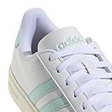 adidas Women's Grand Court 2.0 Sneaker, White Ftwbla Ftwbla Dormet, 6 UK - Image 4