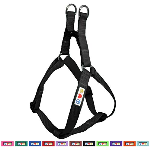 Pawtitas Solid Color Step in Dog Harness or Vest Harness Dog Training Walking