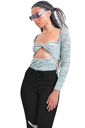 Ymi Women's Junior Wannabettabutt Repreve High-Rise Button Fly Skinny Jean (9, Rips W2777) #TOP1