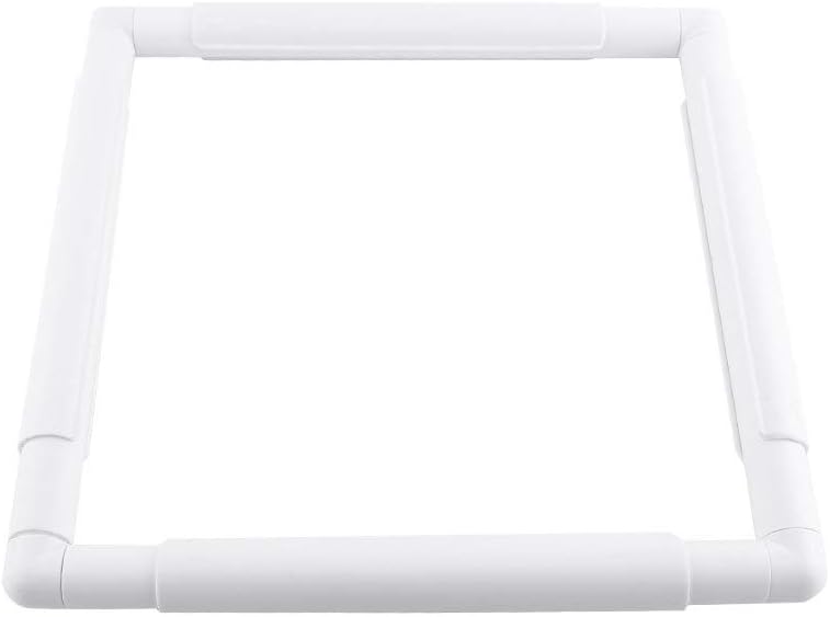 Quilting Frame, Rectangle Plastic Clip Frame for Embroidery Cross Stitch Quilting Needlepoint Tool(27.9 x 27.9cm)
