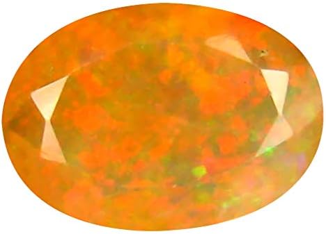 1.95 ct AAA+ Grade Premium Gem Quality Oval Cut (11 x 8 mm) Un-Heated Ethiopian Rainbow Opal Genuine Loose Gemstone image 3