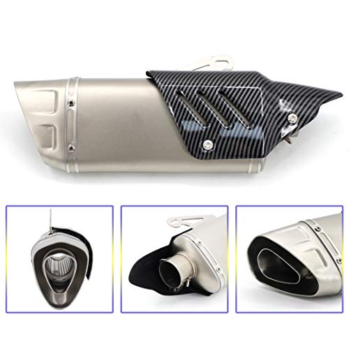MGOD Motorcycle Muffler Exhaust Pipe, Suitable for Motorcycles with Diameters of 38-51mm, Soil Vehicles Street Car Scooters ATV Four-wheelers