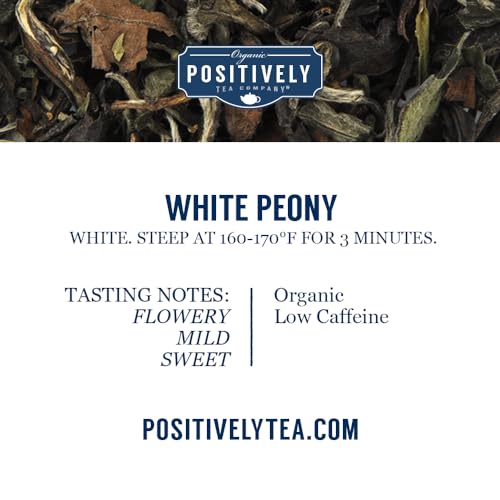 Image of Organic Positively Tea Company, White Peony White Tea, Loose Leaf, 4 Ounce