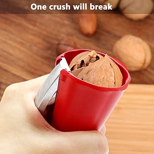 Nutcracker Tool Yeelua Cracker Tool, Chestnut Cutter Pecan Sheller Plier with Handle, Multifunctional Metal Nut Cracker Opener for Walnut Hazelnut Almonds Pecan Chestnut Ergonomic Kitchen Tool