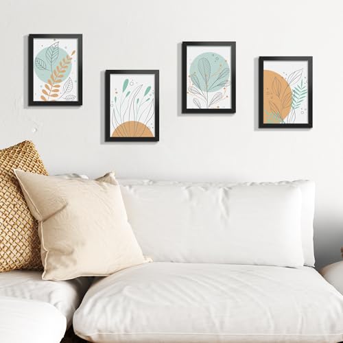 LaVie Home 6x8 Picture Frame for Wall Display, 6x8 Black Picture Frame with HD Plexiglas, 6 x 8 Frame 1 Pack, Display Frame for Vertical or Horizontal, Classic Collection