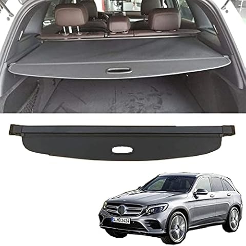 Car Retractable Rear Trunk Parcel Shelf for Mercedes Benz GLC X253 GLC200 260 300 350 2015-2021,Auto Luggage Cargo Shield Cover Replacement Boot Shelves Tail Box Partition Interior Security Decoration Cover