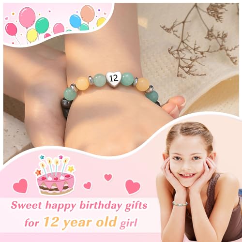 6-18 Year Old Girl Birthday Sweet Number Heart Bracelet Gifts for Daughter/Granddaughter/Niece/Friends2