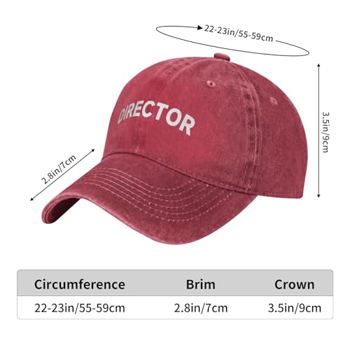 Gorra Director para Hombre y Mujer Ajustable de Algodón miniatura 5