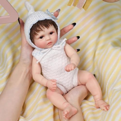 Muñeca Bebé Reborn de Silicona 12 pulgadas miniatura 4